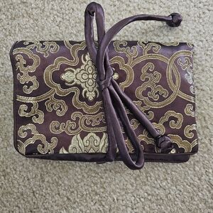 NWT Satin Jewelry Roll Up